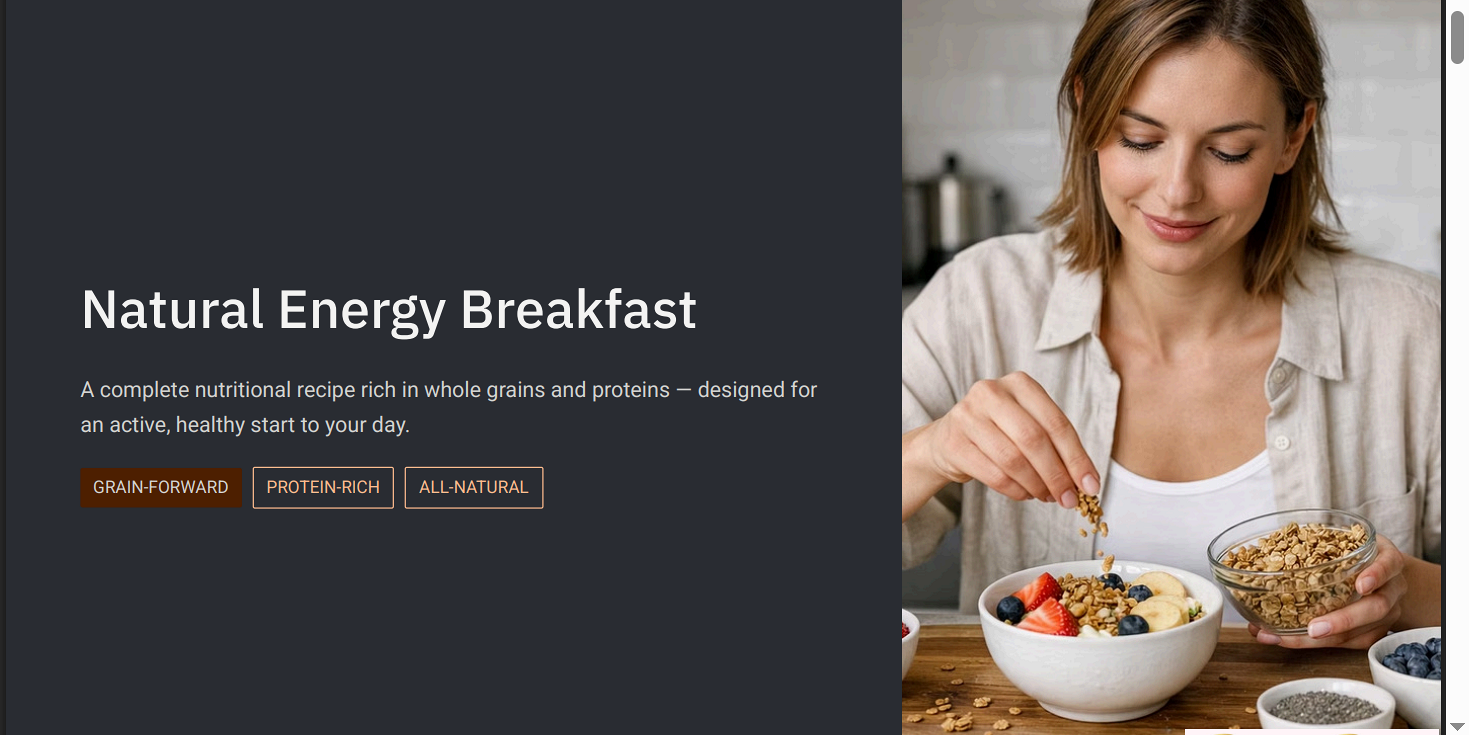 Natural Energy Breakfast
